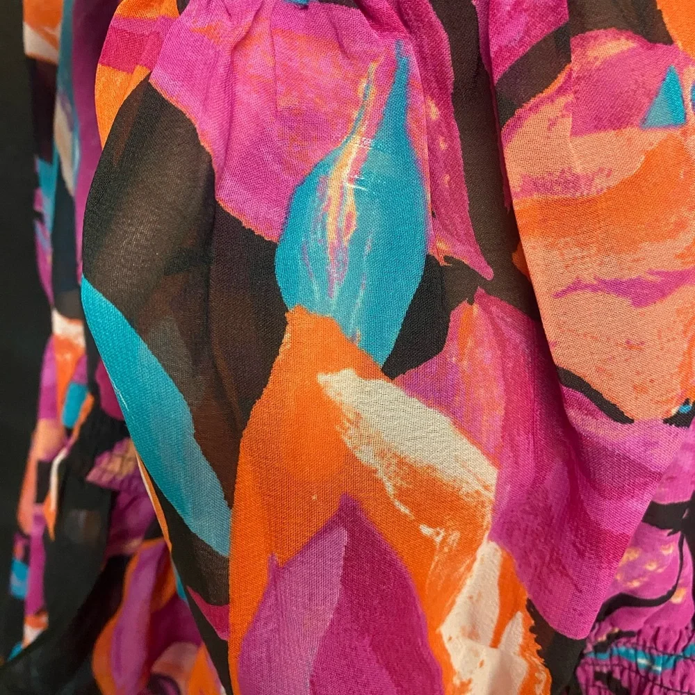 NWT Live 4 Truth Colorful Floral Blouse - Picture 7 of 8
